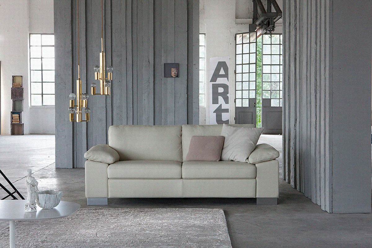 DOIMO SOFA "AARON" 2/3P  Cuir anilin à partir de 1950,- €