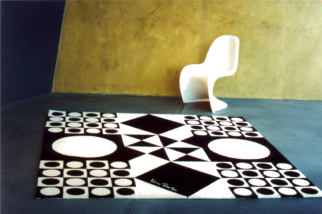 Tapis Designer    Verner Panton Quadrat Laine